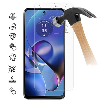 Motorola Moto G64 Glazen Screenprotector - 9H, 0.3mm - Case Friendly  - Doorzichtig