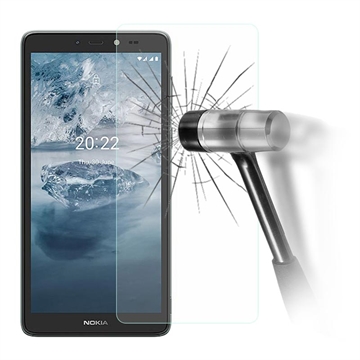 Nokia C2 2nd Edition Glazen Screenprotector - 9H, 0.3mm - Doorzichtig