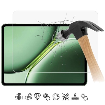 OnePlus Pad Pro Glazen Screenprotector - 9H, 0.3mm - Case Friendly  - Doorzichtig