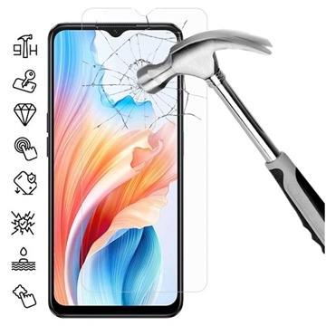Oppo A2x Glazen Screenprotector - Case Friendly - Doorzichtig