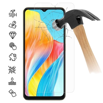 Oppo A38 Glazen Screenprotector - 9H, 0.3mm - Case Friendly  - Doorzichtig