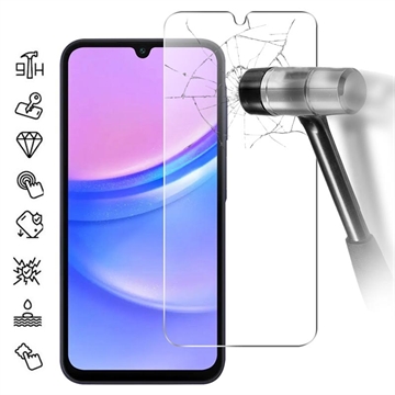 Samsung Galaxy A07 4G/A06 Glazen Screenprotector - 9H - Case Friendly - Doorzichtig