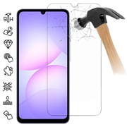 Samsung Galaxy A07s Glazen Screenprotector - 9H - Case Friendly - Doorzichtig