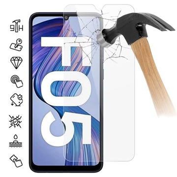 Samsung Galaxy F05 Glazen Screenprotector - Case Friendly - Doorzichtig