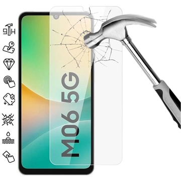 Samsung Galaxy M06 Glazen Screenprotector - 9H - Case Friendly - Doorzichtig