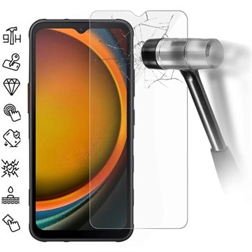 Samsung Galaxy XCover7 Pro Glazen Screenprotector - 9H - Case Friendly - Doorzichtig