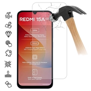 Xiaomi Redmi 15a Glazen Screenprotector - 9H - Case Friendly - Doorzichtig