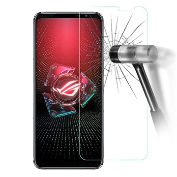 Asus ROG Phone 5/5 Pro Gehard Glazen Screenprotector - 9H - Doorzichtig