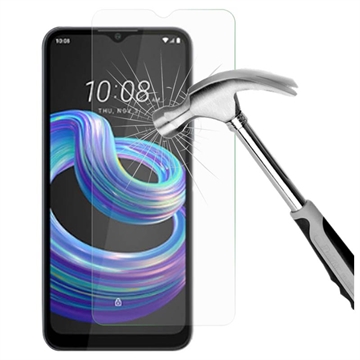 HTC Wildfire E3 Lite Glazen Screenprotector - 9H, 0.3mm - Doorzichtig