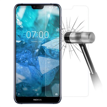Nokia 7.1 Glazen Screenprotector - 9H, 0.3mm - Doorzichtig