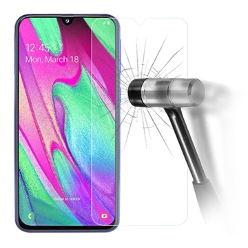 Samsung Galaxy A40 Gehard Glazen Screenprotector - 9H, 0.3mm - Doorzichtig