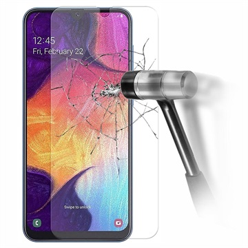 Samsung Galaxy A50 Gehard Glazen Screenprotector - 9H, 0.3mm - Doorzichtig