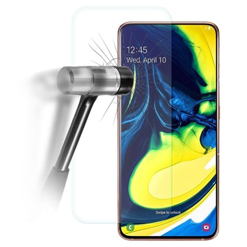 Samsung Galaxy A80 Glazen Screenprotector - 9H, 0.3mm - Doorzichtig