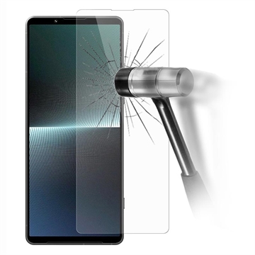 Sony Xperia 1 V Glazen Screenprotector - 9H, 0.3mm (Geopende verpakking - Uitstekend) - Doorzichtig