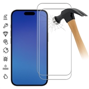 iPhone 17 Air Glazen Screenprotector - 9H - Case Friendly - 2 Stu. - Doorzichtig