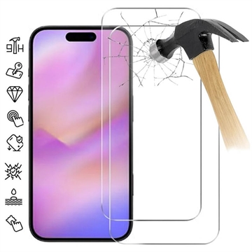 iPhone 17 Pro Max Glazen Screenprotector - 9H - Case Friendly - 2 Stu. - Doorzichtig