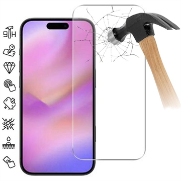 iPhone 17 Pro Max Glazen Screenprotector - 9H - Case Friendly - 2 Stu.