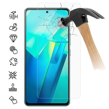 vivo T2 Glazen Screenprotector - 9H, 0.3mm - Case Friendly  - Doorzichtig