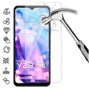 vivo Y28 Glazen Screenprotector - 9H, 0.3mm - Case Friendly  - Doorzichtig