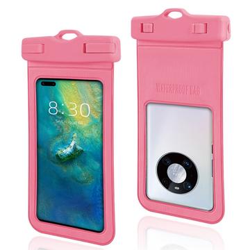 IPX8 Waterdichte hoes met textuur en riem - 7" - Roze