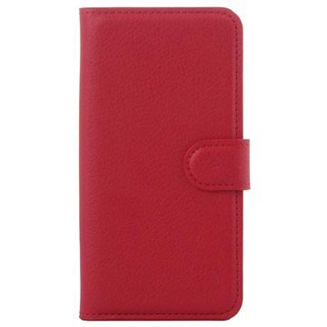 Samsung Galaxy S6 Textured Portemonnee Hoesje - Rood