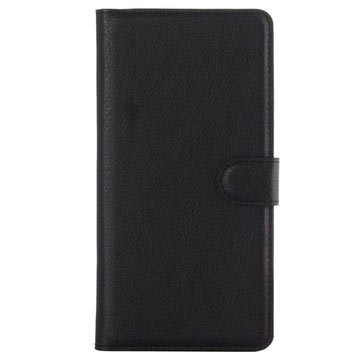 Sony Xperia XA1 Getextureerde Wallet Case - Zwart