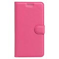 iPhone 7/8/SE (2020) Getextureerde Portemonnee Hoes - Hot Pink
