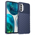 Thunder Series Motorola Moto G52 TPU Hoesje - Blauw