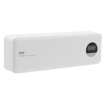 Tandenborstel Sanitizer UV-sterilisator met Auto Sensor & Digitaal Display - Wit