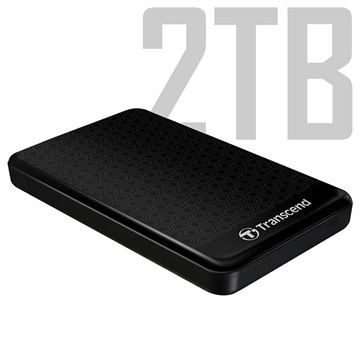 Transcend StoreJet 25A3 USB 3.1 Gen 1 Externe Harde Schijf - 2TB - Zwart