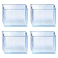 Transparante Stoelpootdoppen - 40x40mm - 4 stuks.