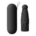 Reis-miniparaplu met 5-voudige vouw en UV-bescherming - Zwart