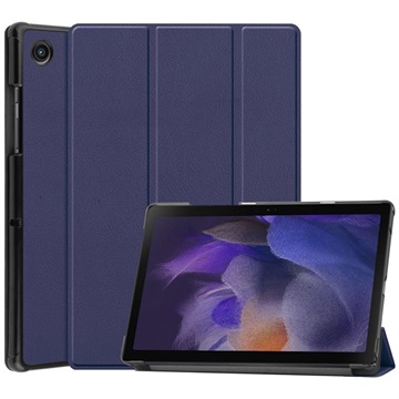 Tri-Fold Series Samsung Galaxy Tab A8 10.5 (2021) Folio Hoesje - Donkerblauw