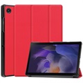 Tri-Fold Series Samsung Galaxy Tab A8 10.5 (2021) Folio Hoesje - Rood