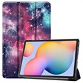 Tri-Fold Series Samsung Galaxy Tab S6 Lite 2020/2022/2024 Folio Case - Sterrenstelsel