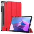 Tri-Fold Series Lenovo Tab P11 Pro Gen 2 Smart Folio Hoesje - Rood