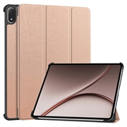 OnePlus Pad 4/Oppo Pad 5 Pro Tri-Fold Series Slimme Folio-hoes - Rose Gold