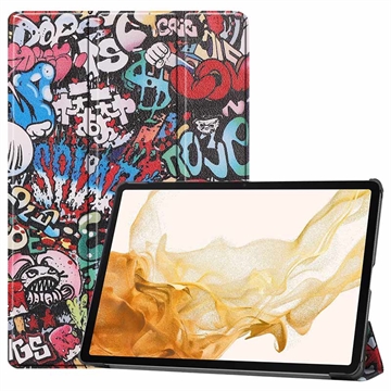 Samsung Galaxy Tab S10+ Tri-Fold Series Smart Folio Hoesje - Graffiti