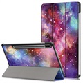 Tri-Fold Series Samsung Galaxy Tab S7 FE Smart Folio Case - Sterrenstelsel
