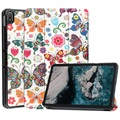 Tri-Fold Series Nokia T20 Smart Folio Hoesje - Vlinders