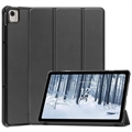 Tri-Fold Series Nokia T21 Smart Folio Hoesje - Zwart