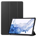Tri-Fold Series Samsung Galaxy Tab S8 Smart Folio Hoesje - Zwart