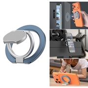 Drievoudig opvouwbare MagSafe-ring met standaard voor telefoon - Donkerblauw