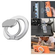 Drievoudig opvouwbare MagSafe-ring met standaard voor telefoon - Zilver