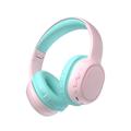 Tronsmart KH02 draadloze hoofdtelefoon voor kinderen - Roze / Cyan