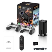 U1 Mini Smart-projector en retro-spelconsole - Android 14, meer dan 36.000 games - Zwart