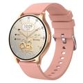 U23 Ultradunne AMOLED Unisex Smartwatch met meer dan 100 sportmodi - Goud / Roze