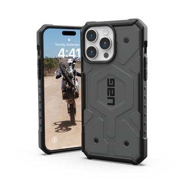 iPhone 15 Pro Max UAG Pathfinder MagSafe Hybride Hoesje - Zilver