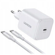 Ugreen X524 45W GaN USB-C-wandlader met USB-C-kabel - Wit