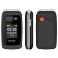UNIWA V202T 4G Flip mobiele telefoon voor ouderen - Deens, Fins, Zweeds, Engels